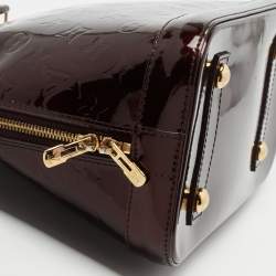 Pre Owned Louis Vuitton Amarante Monogram Vernis Leather Alma PM Bag