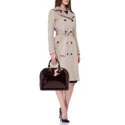 Pre Owned Louis Vuitton Amarante Monogram Vernis Leather Alma PM Bag