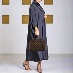 Pre Owned حقيبة لوي فيتون ألما كانفاس دامييه إيبين PM