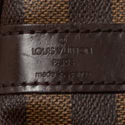 Pre Owned Louis Vuitton Damier Ebene Canvas Keepall Bandouliere 55 Bag