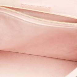 Pre Owned Louis Vuitton Rose Ballerine Damier Ebene Canvas Caissa Flap Bag