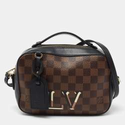 Louis Vuitton Santa Monica Damier Ebene Leather Bag