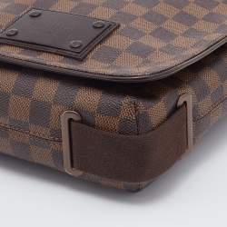 Pre Owned Louis Vuitton Damier Ebene Canvas Brooklyn PM Bag