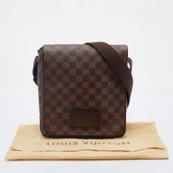 Pre Owned Louis Vuitton Damier Ebene Canvas Brooklyn PM Bag