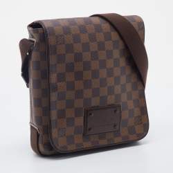 Pre Owned Louis Vuitton Damier Ebene Canvas Brooklyn PM Bag