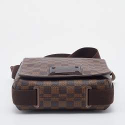 Pre Owned Louis Vuitton Damier Ebene Canvas Brooklyn PM Bag