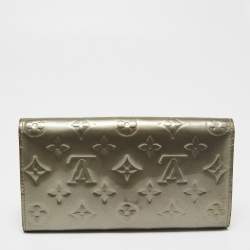 Louis Vuitton Gris Art Deco Monogram Vernis Sarah Wallet