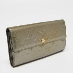 Louis Vuitton Gris Art Deco Monogram Vernis Sarah Wallet