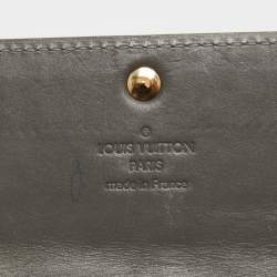 Louis Vuitton Gris Art Deco Monogram Vernis Sarah Wallet