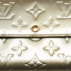 Louis Vuitton Gris Art Deco Monogram Vernis Sarah Wallet