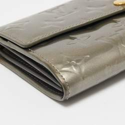 Louis Vuitton Gris Art Deco Monogram Vernis Sarah Wallet