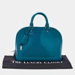 مملوكة مسبقًا حقيبة لوي فيتون ألما جلد أيبي أزرق PM 