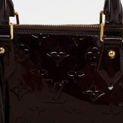 Pre Owned Louis Vuitton Amarante Monogram Vernis Alma GM Bag