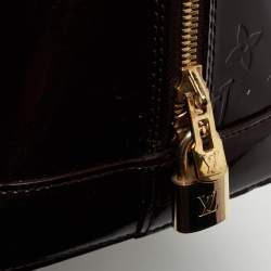 Pre Owned Louis Vuitton Amarante Monogram Vernis Alma GM Bag