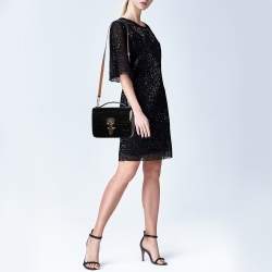 Louis Vuitton Cherrywood Handbag Vernis With Monogram Canvas Bb