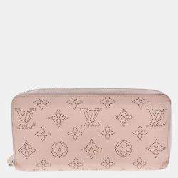 LOUIS VUITTON purse M80490 Zippy wallet Monogram Mahina pink pink