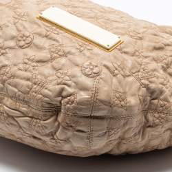 Pre Owned Louis Vuitton Ecru Monogram Leather Limited Edition Olympe Nimbus GM Bag