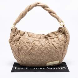 Pre Owned Louis Vuitton Ecru Monogram Leather Limited Edition Olympe Nimbus GM Bag