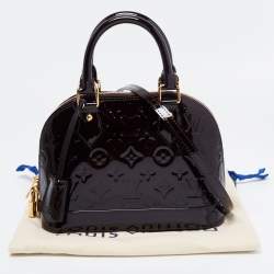 Pre Owned حقيبة لوي فيتون ألما جلد فيرنيه امارانت مونوغرامي BB