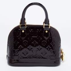 Pre Owned حقيبة لوي فيتون ألما جلد فيرنيه امارانت مونوغرامي BB