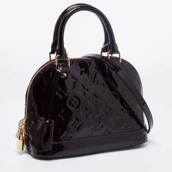 Pre Owned حقيبة لوي فيتون ألما جلد فيرنيه امارانت مونوغرامي BB