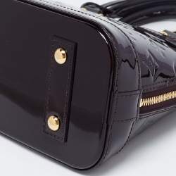 Pre Owned حقيبة لوي فيتون ألما جلد فيرنيه امارانت مونوغرامي BB