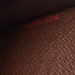 Louis Vuitton Damier Ebene Canvas Alexandra Wallet