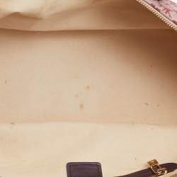 Pre Owned Louis Vuitton Cherry Monogram Mini Lin Horizontal Alma Bag