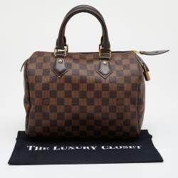 مملوكة مسبقًا حقيبة لوي فيتون سبيدي 25 كانفاس دامييه إيبين NM