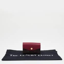 Pre Owned Louis Vuitton Fuchsia Monogram Canvas and Leather Multy Cult Sarrah Wallet
