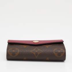 Pre Owned Louis Vuitton Fuchsia Monogram Canvas and Leather Multy Cult Sarrah Wallet