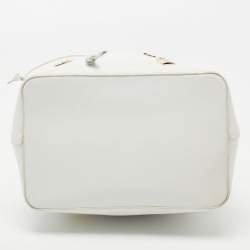 Pre Owned Louis Vuitton White Epi Leather NeoNoe Love Lock Bag