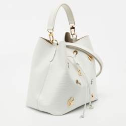 Pre Owned Louis Vuitton White Epi Leather NeoNoe Love Lock Bag