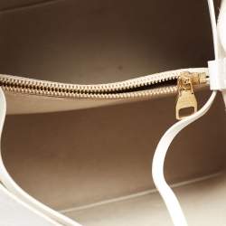 Pre Owned Louis Vuitton White Epi Leather NeoNoe Love Lock Bag
