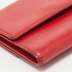 Louis Vuitton Red Epi Leather Elise Wallet