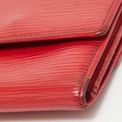 Louis Vuitton Red Epi Leather Elise Wallet
