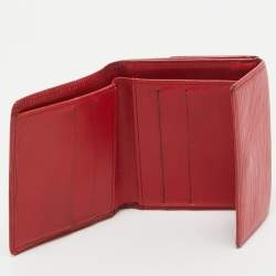 Louis Vuitton Red Epi Leather Elise Wallet