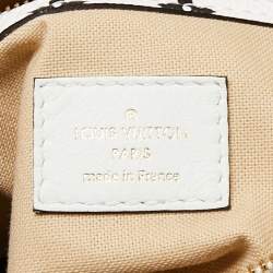 Pre Owned Louis Vuitton Kaki/Beige Monogram Giant Canvas Speedy Bandouliere 30 Bag