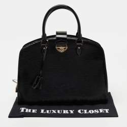 Pre Owned حقيبة لوي فيتون بونت نيوف جلد الكتريك إيبي أسود GM