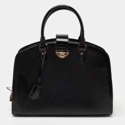 Pre Owned حقيبة لوي فيتون بونت نيوف جلد الكتريك إيبي أسود GM