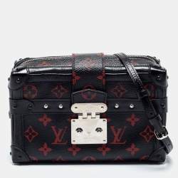 Louis Vuitton Black & Red Monogram Infrarouge Canvas Soft Petite