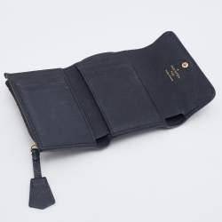 Louis Vuitton LV Pont 9 Wallet Leather Compact Black 