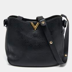 Louis Vuitton Black Monogram Leather Very Hobo Bag Louis Vuitton