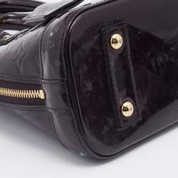 Pre Owned Louis Vuitton Amarante Monogram Vernis Alma BB Bag