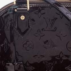 Pre Owned Louis Vuitton Amarante Monogram Vernis Alma BB Bag