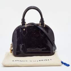 Pre Owned Louis Vuitton Amarante Monogram Vernis Alma BB Bag