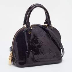 Pre Owned Louis Vuitton Amarante Monogram Vernis Alma BB Bag