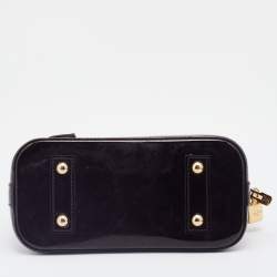 Pre Owned Louis Vuitton Amarante Monogram Vernis Alma BB Bag