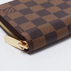 Pre Owned محفظة لوي فيتون كانفاس دامييه إيبين بسحاب