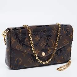 Pre Owned Louis Vuitton Monogram Canvas Limited Edition Blossom Pochette Felicie Clutch Bag